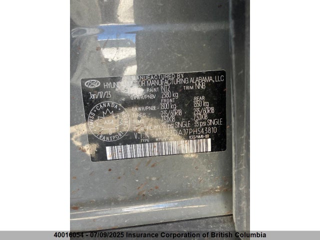 Hyundai gdi theta iii 2023 5NMS3DAJ7PH543810 Image 5