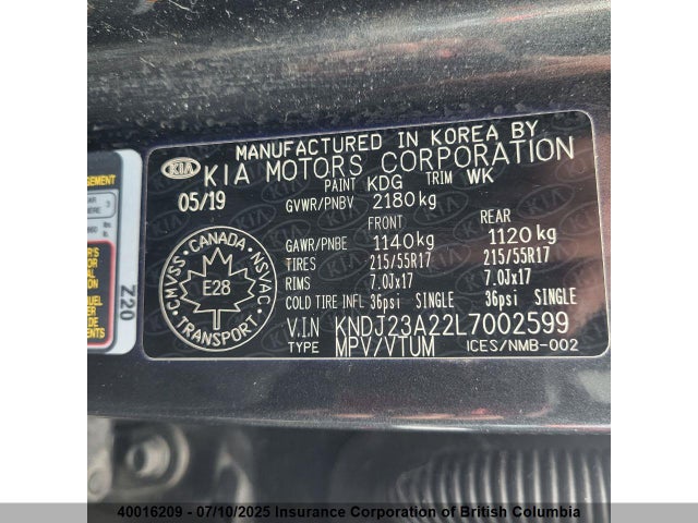 KIA 2020 2020 KNDJ23A22L7002599 Image 6