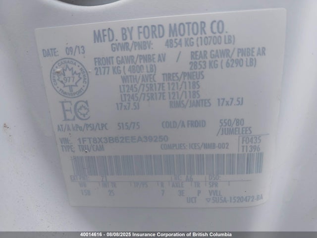 Ford F-350 2014 1FT8X3B62EEA39250 Image 25