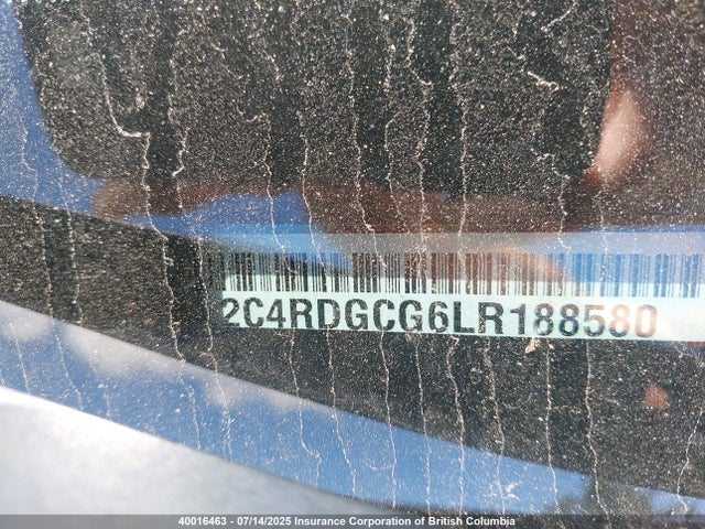 2C4RDGCG6LR188580 Dodge 2020