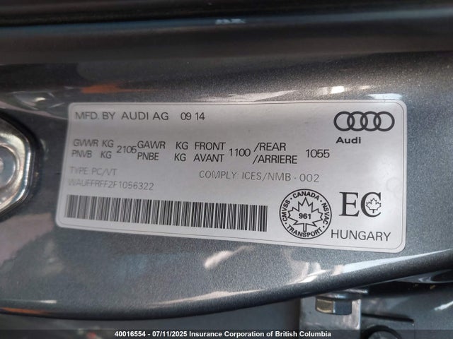 Audi S3 2015 WAUFFRFF2F1056322 Image 9
