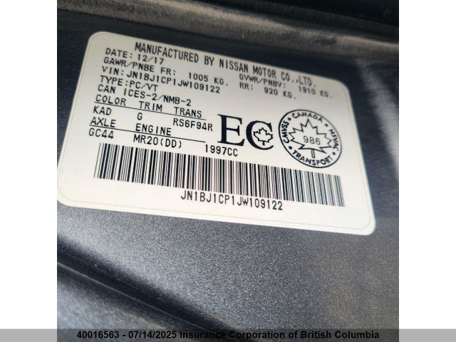 JN1BJ1CP1JW109122 Nissan 2018