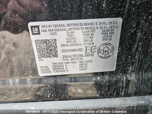 3GKALTEV2ML358702 GMC lyx
