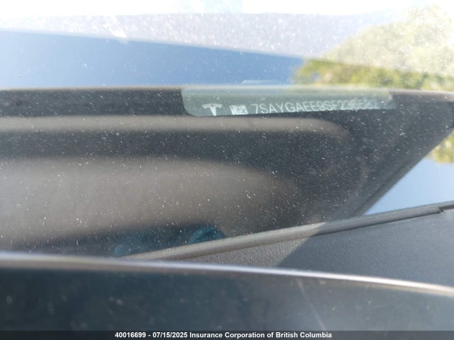 7SAYGAEE9SF236582 Tesla 2025
