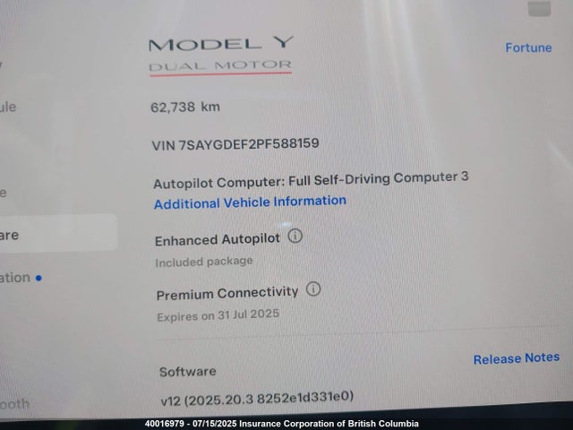 Tesla Model Y 2023 7SAYGDEF2PF588159 Image 7