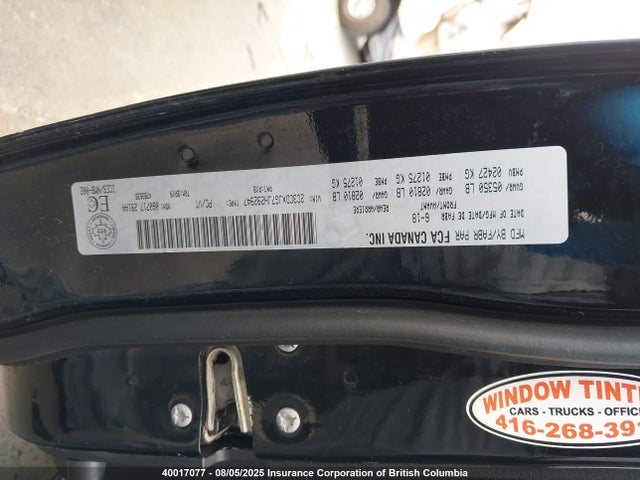 2C3CDXJG7JH292947 Dodge 2018