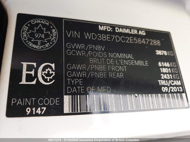 WD3BE7DC2E5847288 Mercedes-Benz mg3+mh5 (epa/14)
