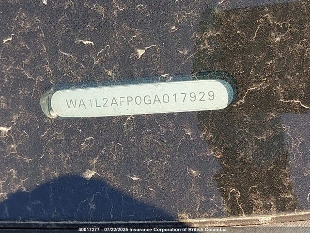 WA1L2AFP0GA017929 Audi 2.0t