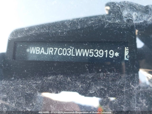 WBAJR7C03LWW53919 BMW 530I