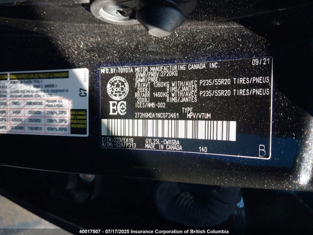 2T2HGMDA1NC073461 Lexus 2gr-fxs, 6jm+2fm