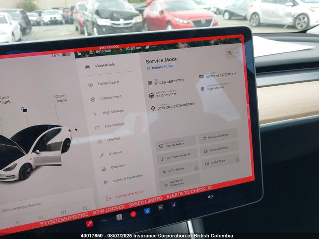 5YJ3E1EB5JF127165 Tesla MODEL 3
