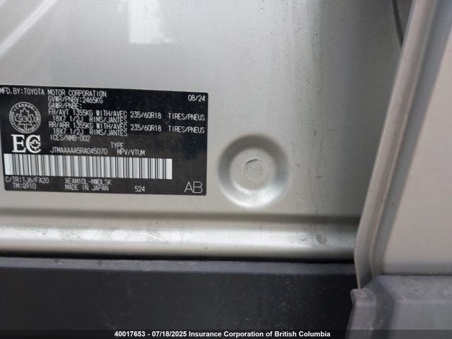 JTMAAAAA5RA045070 Toyota 1xm motor
