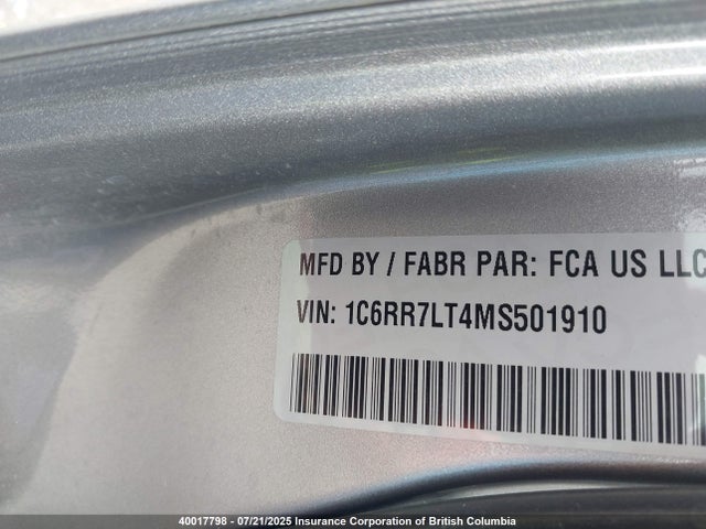 RAM 2021 2021 1C6RR7LT4MS501910 Image 9