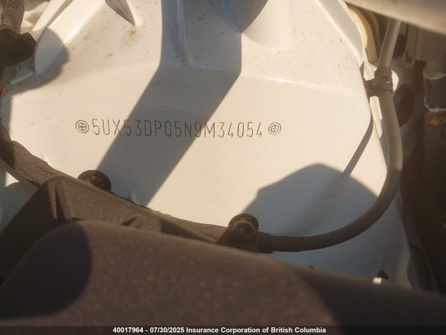 5UX53DP05N9M34054 BMW 2022