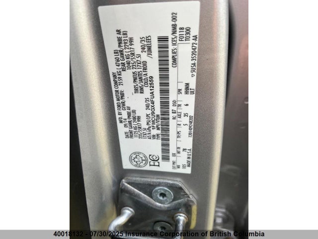 1FMCU9GX4FUA12559 Ford 2015