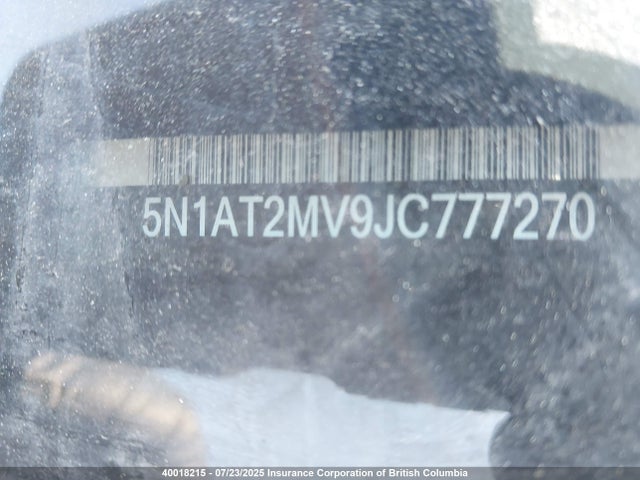 5N1AT2MV9JC777270 Nissan 2018