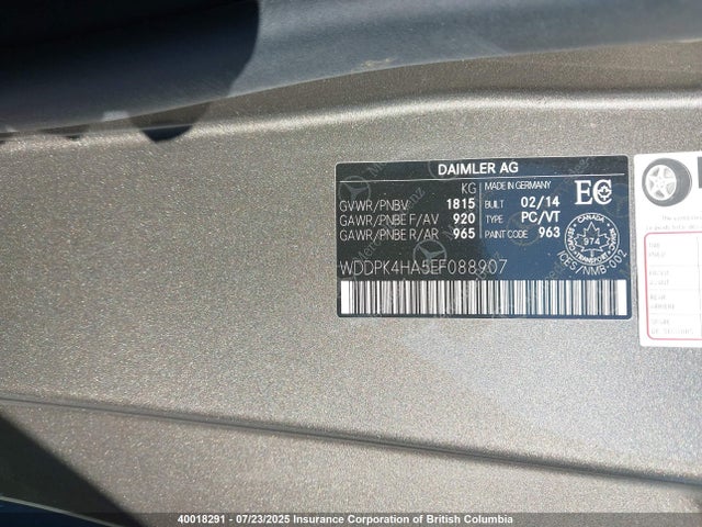 WDDPK4HA5EF088907 Mercedes-Benz SLK-Class
