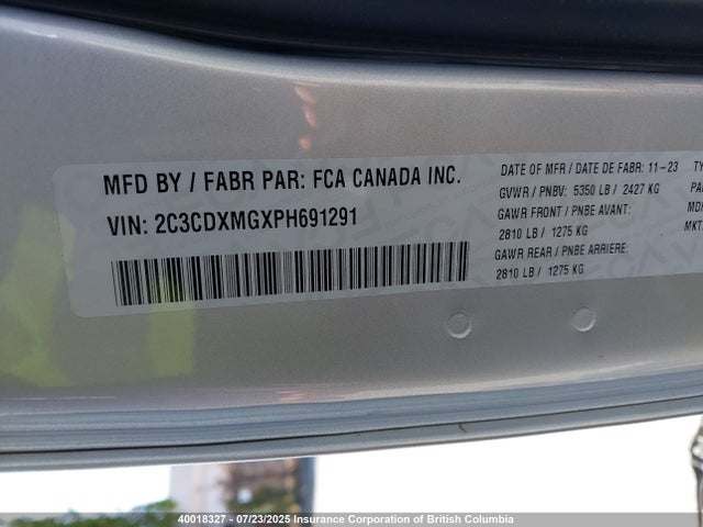 2C3CDXMGXPH691291 Dodge 2023