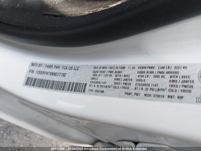 RAM 2022 2022 1C6SRFKT9NN377792 Image 17