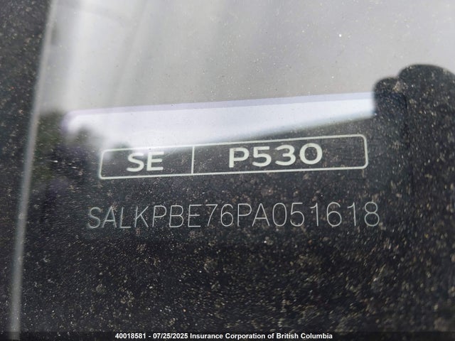 SALKPBE76PA051618 Land Rover nc10-p8h