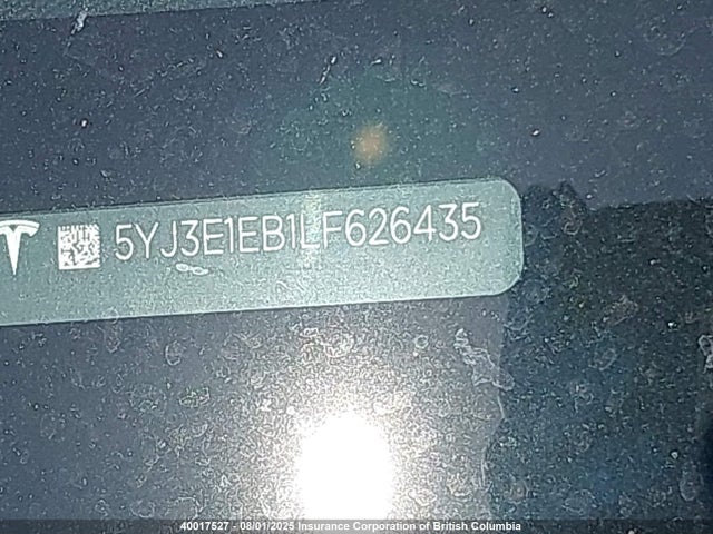 5YJ3E1EB1LF626435 Tesla 2020