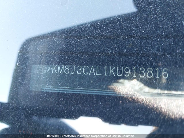 KM8J3CAL1KU913816 Hyundai gdi theta ii