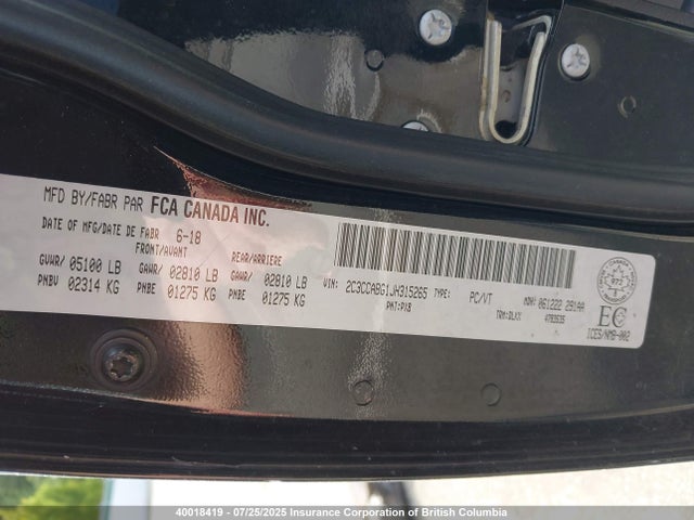 Chrysler 2018 2018 2C3CCABG1JH315265 Image 9