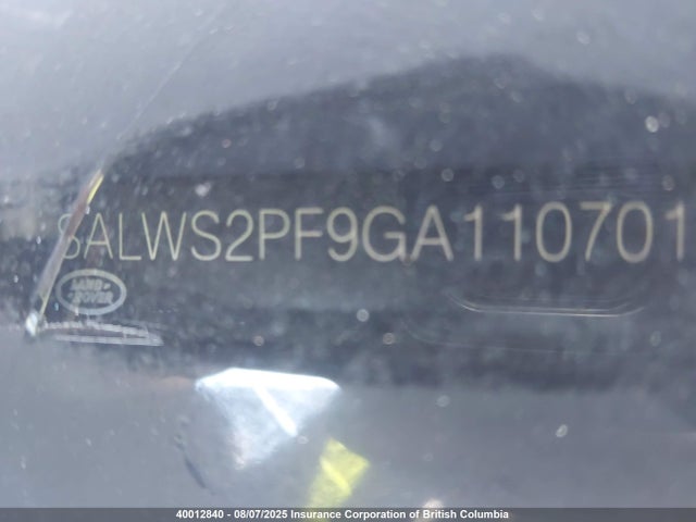 Land Rover s/c lev3 sulev30 2016 SALWS2PF9GA110701 Image 17