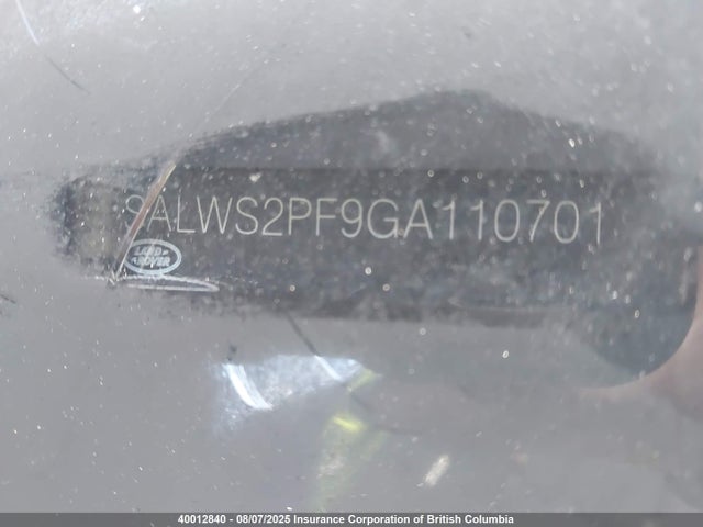 Land Rover s/c lev3 sulev30 2016 SALWS2PF9GA110701 Image 9