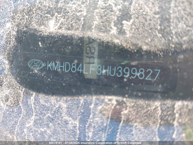 KMHD84LF3HU399827 Hyundai 2017