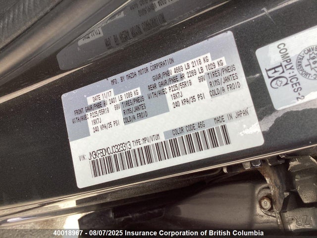 JM3KFBDM0J0323313 Mazda py cylinder deactivation
