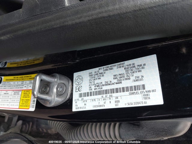 Ford gtdi 240ps 2022 1FMCU9H95NUA74406 Image 9