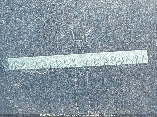 JF1GPAK61FG294516 Subaru 2.0l na