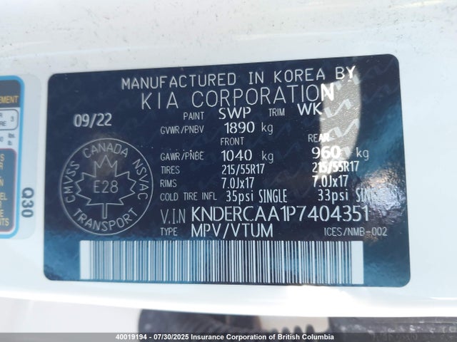 KIA nu 2023 KNDERCAA1P7404351 Image 9