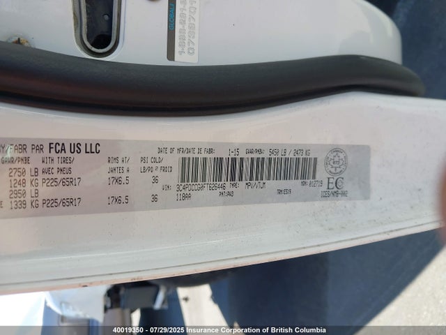 Dodge Journey 2015 3C4PDCCG0FT626446 Image 9