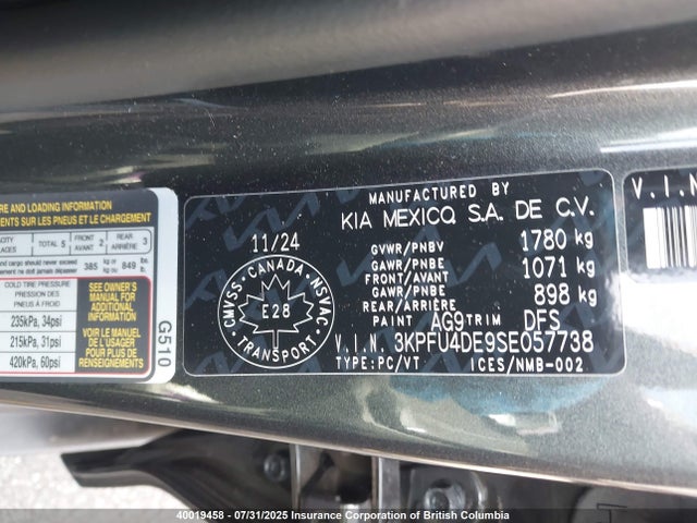 KIA k4 2025 3KPFU4DE9SE057738 Image 9