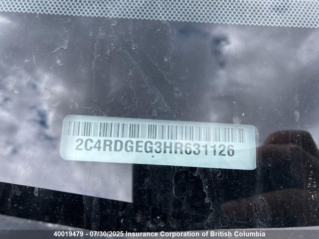 2C4RDGEG3HR631126 Dodge 2017