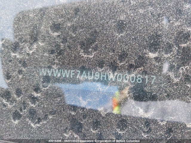 WVWWF7AU9HW000817 Volkswagen 2.0 tsi