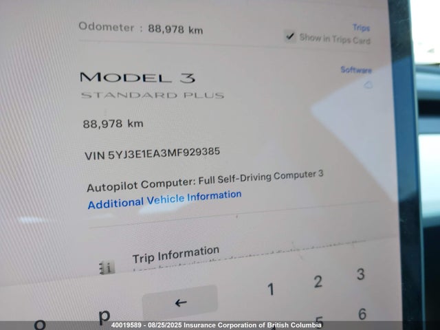 5YJ3E1EA3MF929385 Tesla 2021