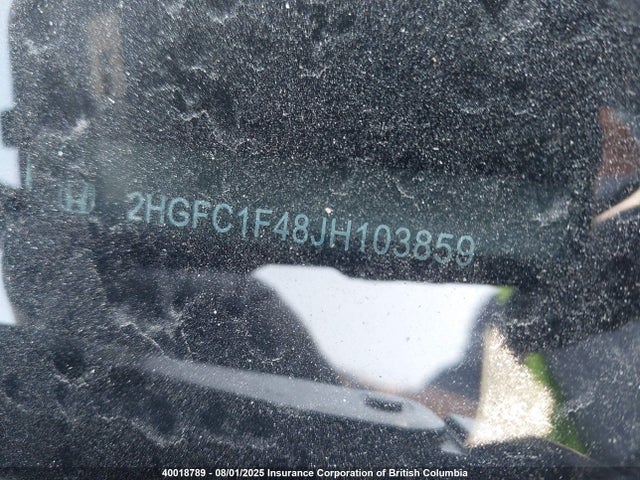 2HGFC1F48JH103859 Honda l15b7