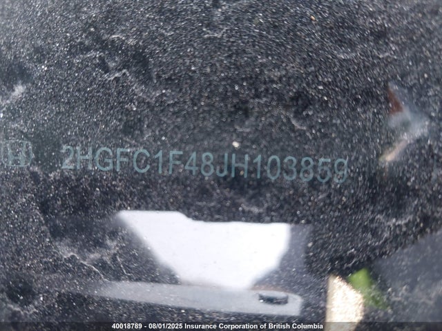 2HGFC1F48JH103859 Honda l15b7