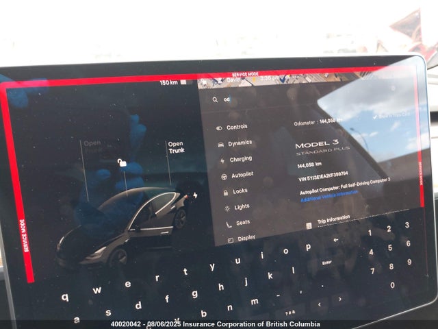 5YJ3E1EA2KF399794 Tesla MODEL 3
