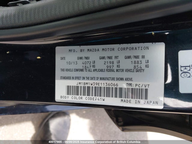 JM1BM1W39E1136066 Mazda py