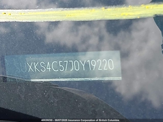 5UXKS4C57J0Y19220 BMW X5