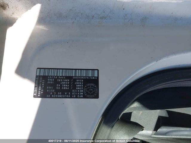 3VWDL7AJ9EM282083 Volkswagen 2014