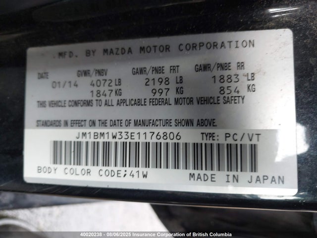 JM1BM1W33E1176806 Mazda py