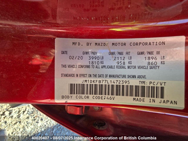 JM1DKFB77L1472395 Mazda pe