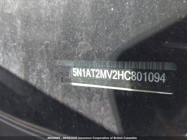 5N1AT2MV2HC801094 Nissan 2017