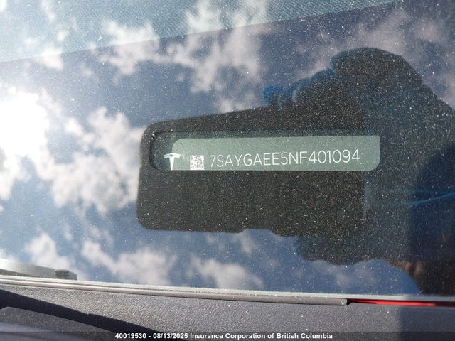 7SAYGAEE5NF401094 Tesla 2022