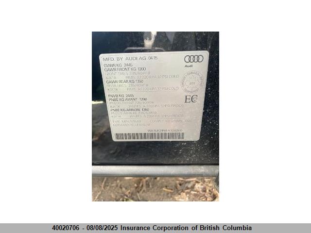 WA1LFCFP8FA128260 Audi 2.0t